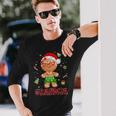 Gingerbread Grandma Buffalo Plaid Christmas Shirt Mama Long Sleeve T-Shirt Gifts for Him