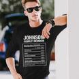 Johnson Familientreffen Nachname Afrikanischer Amerikanischer Nachname Langarmshirts Geschenke für Ihn