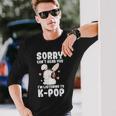 K-Pop Can't Hear You I'm Listening K-Pop Cute Bunny Graphic Long Sleeve T-Shirt Gifts for Him