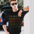Love Heart Yamane Grunge Vintage Style Black Yamane Long Sleeve T-Shirt Gifts for Him