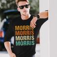 Morris Nachname Familientreffen Nachname Personalisiert Langarmshirts Geschenke für Ihn