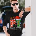 Pt Christmas Physical Therapy Christmas Pt Xmas Long Sleeve T-Shirt Gifts for Him