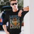 Retro Lainey First Name Personalized Western Cowgirl Long Sleeve T-Shirt Gifts for Him
