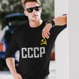 Soviet Union Ussr Cccp Hammer Sickle Star Communism Langarmshirts Geschenke für Ihn