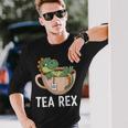 Tea Rex T-Rex Dinosaur Tyrannosaurus Langarmshirts Geschenke für Ihn