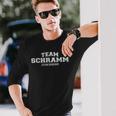 Team Schramm Proud Family Name Last Name Langarmshirts Geschenke für Ihn