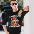 Weihnachtsmütze Weihnachten Lichterkette Einsiedlerkrebs Langarmshirts Geschenke für Ihn