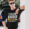 Werdender Papa Twin Dad 2025 Loading Twin Dad Langarmshirts Geschenke für Ihn