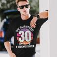 Wir Überlebben 30 Jahre Freundschaft Group Customisation Langarmshirts Geschenke für Ihn