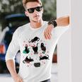 Christmas Black Cats Meowy Merry Christmas Cat Lovers Long Sleeve T-Shirt Gifts for Him