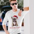 Frenchie Claus French Bulldog Christmas Langarmshirts Geschenke für Ihn