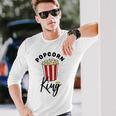 Popcorn King Popcorn Costume Film Cinema Langarmshirts Geschenke für Ihn