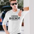 Team Benz Proud Family Name Last Name Gray Langarmshirts Geschenke für Ihn