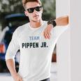 Team Pippen Jr Last Name Proud Family Last Name Familia Blue Langarmshirts Geschenke für Ihn