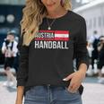 Austria Handball Flag Fan Team Player Jersey Langarmshirts Geschenke für Sie