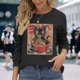 Cat Ramen Japanese Graphic Kawaii Cat Anime Long Sleeve T-Shirt Gifts for Her