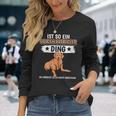 Damen Ist So Ein Golden Retriever Ding Golden Retriever Mit-Ausschnitt Langarmshirts Geschenke für Sie