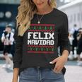 Felix Navidad Felix Name Day Xmas Langarmshirts Geschenke für Sie