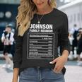 Johnson Familientreffen Nachname Afrikanischer Amerikanischer Nachname Langarmshirts Geschenke für Sie