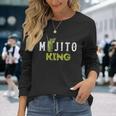 Mojito King Love Mojitos Drink Bartender Langarmshirts Geschenke für Sie