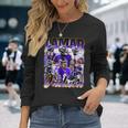 Retro Lamar Jackson Vintage Lover Graphic 90S Long Sleeve T-Shirt Gifts for Her