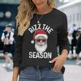 Rizz The Season Sigma Rizzler Santa Claus Rizzmas Joke Long Sleeve T-Shirt Gifts for Her