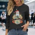 Tattoo Santa Biker Santa Claus Christmas Beer Belly Xmas Tank Top Long Sleeve T-Shirt Gifts for Her