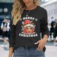 Weihnachtsmütze Weihnachten Lichterkette Einsiedlerkrebs Langarmshirts Geschenke für Sie