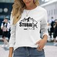 Cool Stubai Tal Statt Dubai Ski Mountains Piste Après-Ski Langarmshirts Geschenke für Sie