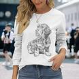 Dachshund Dog Rough Haardshund Langarmshirts Geschenke für Sie