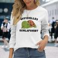 Offizielles Schlaf Schildkröte Turtle Gray S Langarmshirts Geschenke für Sie