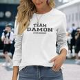 Team Damon Proud Family Surname Last Name Gray Langarmshirts Geschenke für Sie