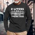 2 Litre Soft Drink Engine Size 8 Engine Size Langarmshirts Geschenke für alte Männer