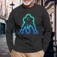 American Football Player Boys Football Long Sleeve T-Shirt Gifts for Old Men