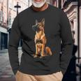 Belgischer Malinois Hund Graphic Pet Belgische Malinois Langarmshirts Geschenke für alte Männer