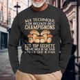 Champignon Ma Technique De Récolte De Champignons Cèpes T-shirt à manches longues Cadeaux pour les vieillards