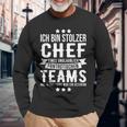 Chef Saying Ich Bin Stolzer Chef Eines Fantastische Teams S Langarmshirts Geschenke für alte Männer