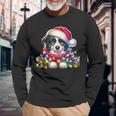 Christmas Hat Border Collie Border Collies Langarmshirts Geschenke für alte Männer