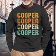 Cooper Nachname Familientreffen Nachname Personalisiert Langarmshirts Geschenke für alte Männer