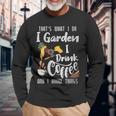 Damen Das Ist Was Ich Mache Ich Lese Bücher Ich Trinke Kaffee Ich Weiß Ding Mit-Ausschnitt Langarmshirts Geschenke für alte Männer