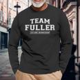 Damen Team Fuller Stolzer Familiennachname Nachname Geschenk Mit-Ausschnitt Langarmshirts Geschenke für alte Männer