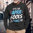 Das Ist Ein Aprilscherz Ding April Witz Sarkastisch Langarmshirts Geschenke für alte Männer