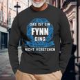 Das Ist Ein Fynn Ding First Name Langarmshirts Geschenke für alte Männer