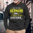 Das Ist Ein Hermann Ding Das Ist Ein Hermann Ding S Langarmshirts Geschenke für alte Männer