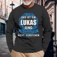 Das Ist Ein Lukas Ding First Name S Langarmshirts Geschenke für alte Männer