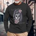 Dia De Los Muertos La Catrina Langarmshirts Geschenke für alte Männer