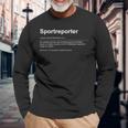 Dynamic Sportreporter Spannung Und Emotionen Langarmshirts Geschenke für alte Männer