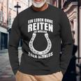 Ein Leben Ohne Riten Ist Möglich Aber Sinnlos A Life Without Riding Is Langarmshirts Geschenke für alte Männer