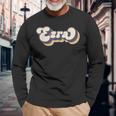 Ezra Name Personalised Surname First Name Ezra Langarmshirts Geschenke für alte Männer