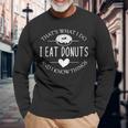 Das Ist Was Ich Essen Donuts Und Weiß Dinge German Langarmshirts Geschenke für alte Männer